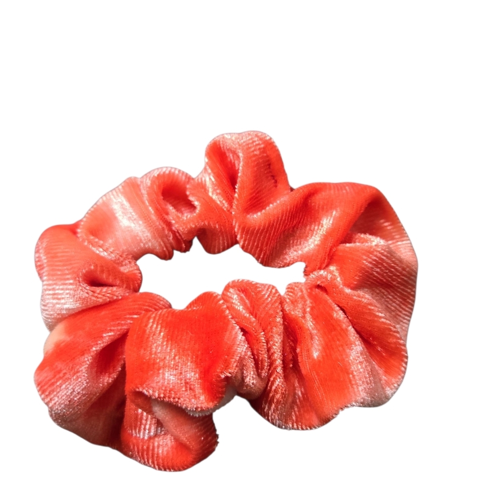 Red And White Velet Scrunchie Handmade H011 - Picture 1 of 2